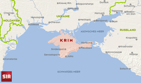 Lage der Krim
